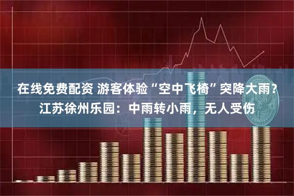 在线免费配资 游客体验“空中飞椅”突降大雨？江苏徐州乐园：中雨转小雨，无人受伤